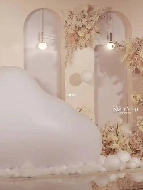 云朵78气球在婚礼中的妙用长在审美上