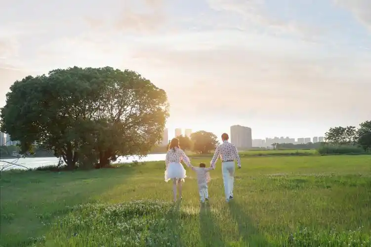 亲子约拍一家三口满满幸福感