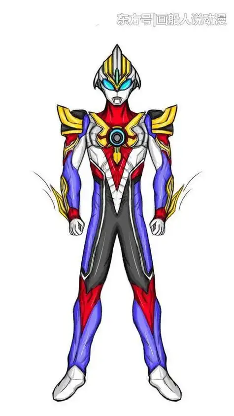 欧布奥特曼形态简笔画全身