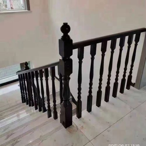 新款楼梯扶手 实木欧式 实木扶手一整套 木扶梯 轻奢新中式 立柱