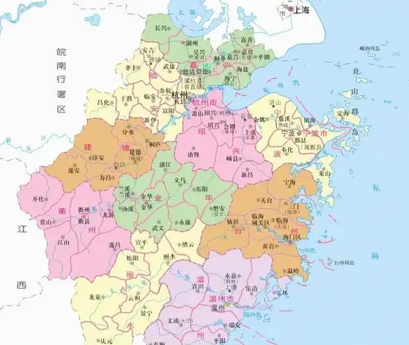 浙江省的区划变动11个地级市之一金华市为何有9个区县