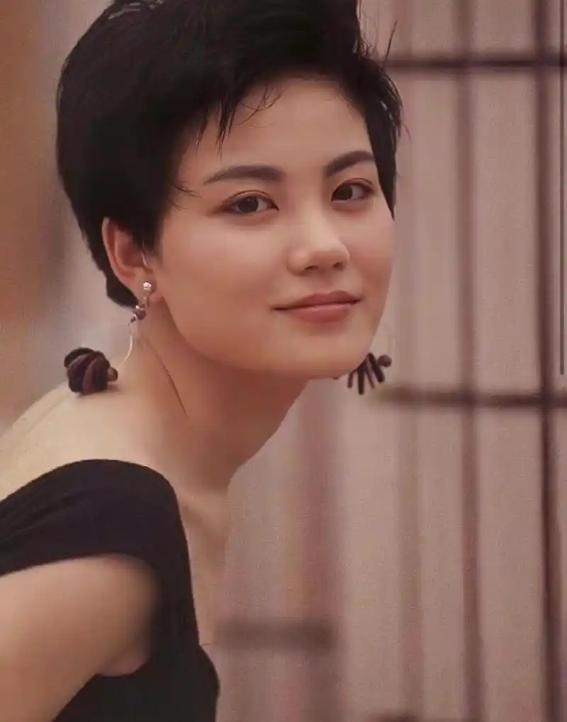 年轻时候的王菲,一脸的青春稚气,一脸的胶原蛋白