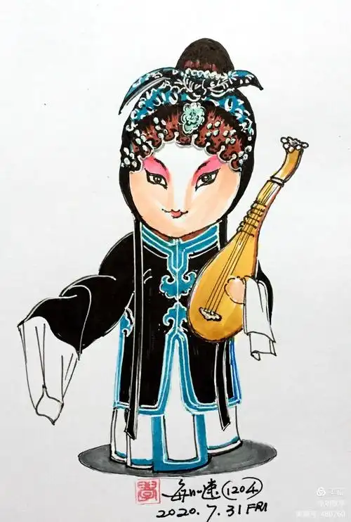 【学画】京剧人物