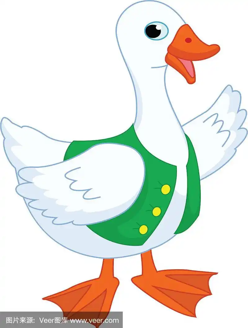 一只卡通鹅