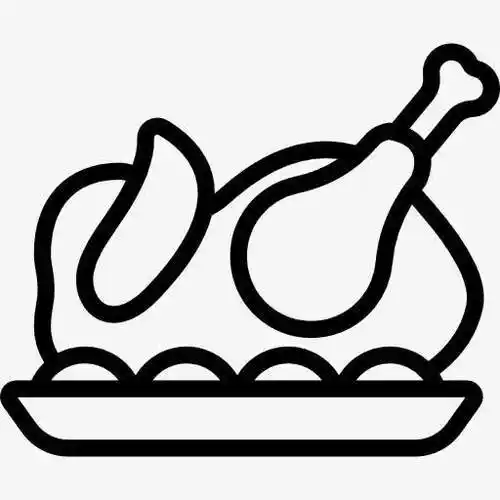 简笔画的鸡肉