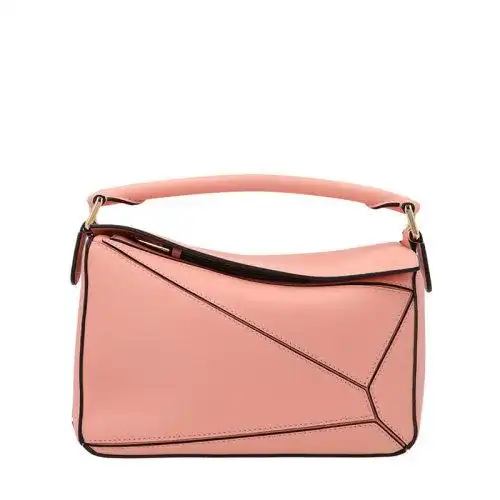 【包税】loewe/罗意威 21年春夏 女士 女包 粉色皮革时尚手提包单肩包