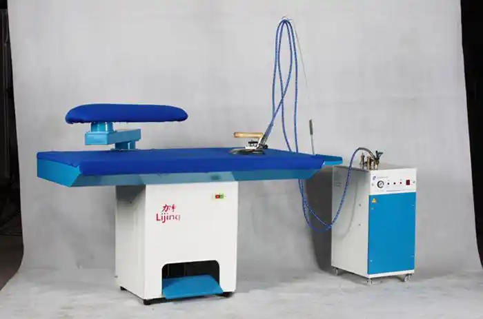 广州力净洗涤机械有限公司拉萨雄师工厂直销烫平机 服装烫台吸风烫台