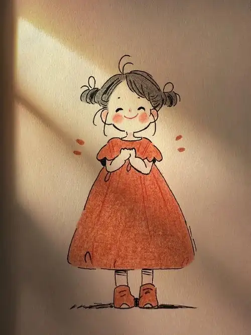 彩铅画欣赏:可爱女生合集茉莉蜜学画画