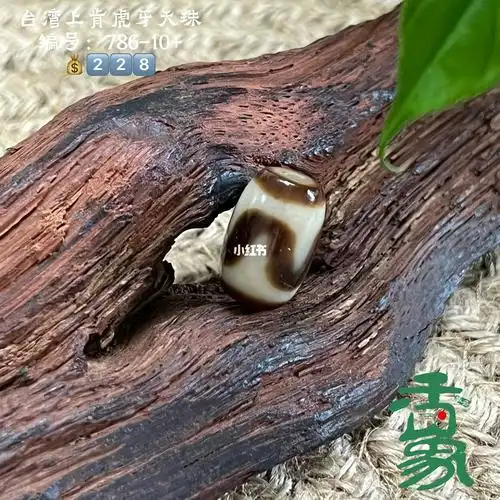 台湾上肯虎牙天珠228颗文玩配饰