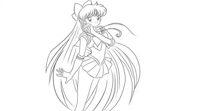 [小林画的]美少女战士漂亮的金星卡通动漫简笔画