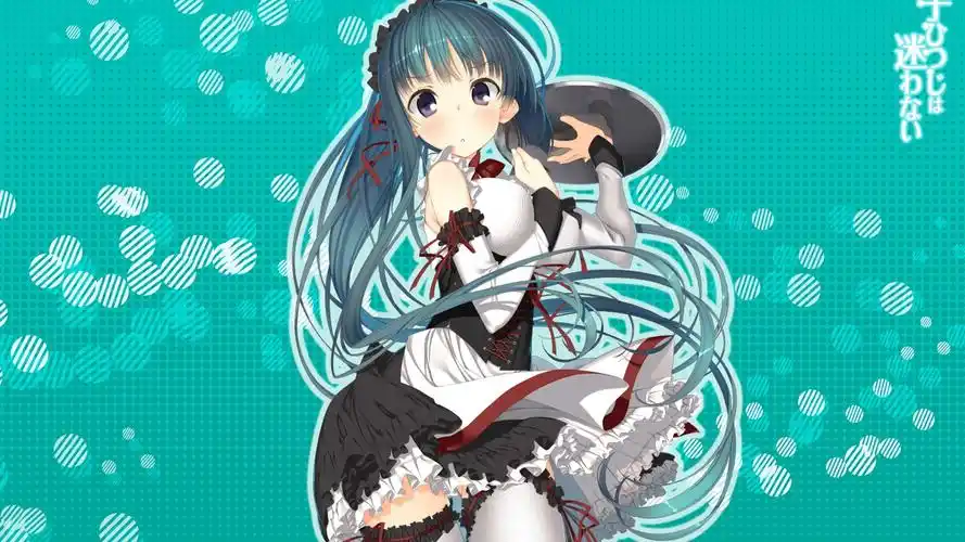 人物蓝头发动漫动漫女孩颜色蓝色背景bluehairanimegirlsanimeblue