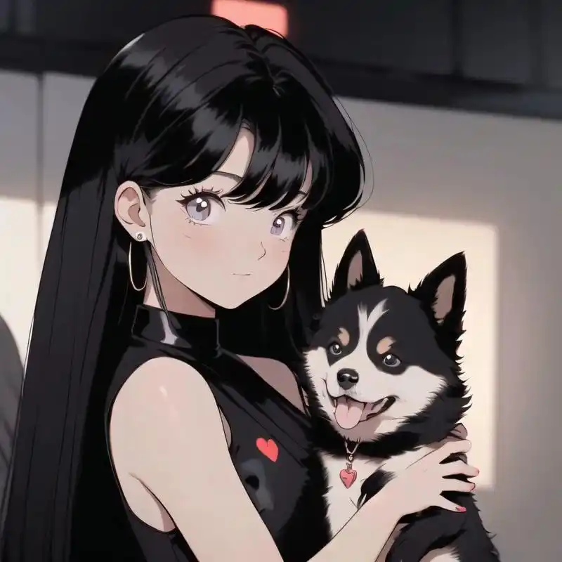 旧漫头像|可爱小柴犬和高冷小姐姐