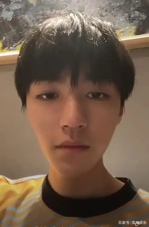 王俊凯与华少连线美颜滤镜加持后的脸很不自然但五官非常优越