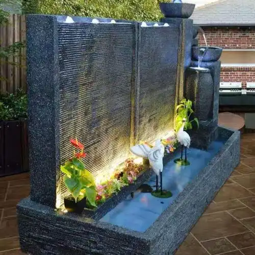 流水墙景观水系