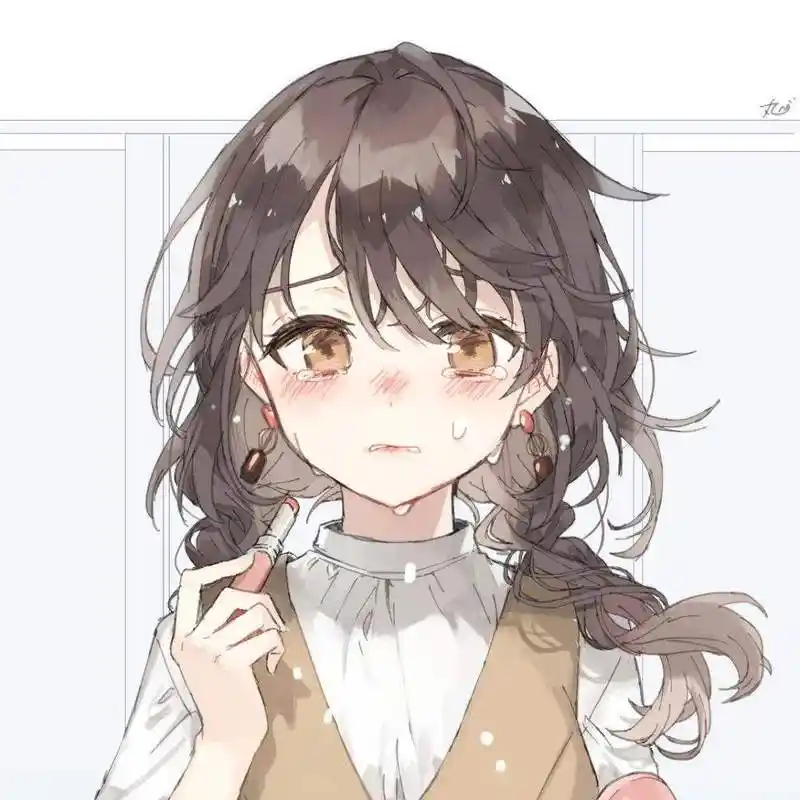 呆萌动漫女生头像