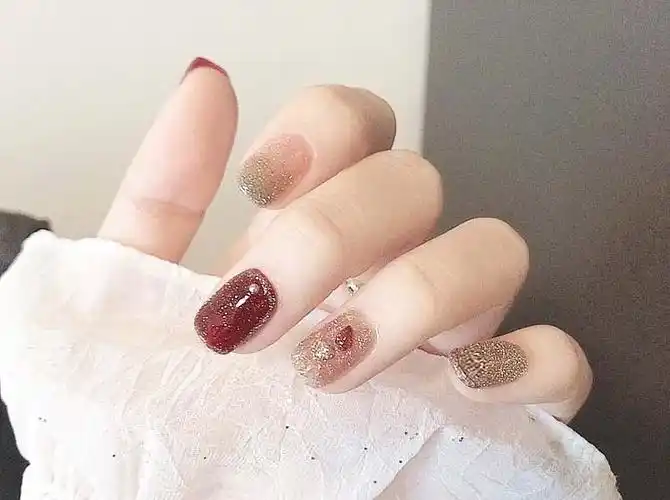 2021仙女款气质显白美甲款式,图片,短指甲-lomo美甲