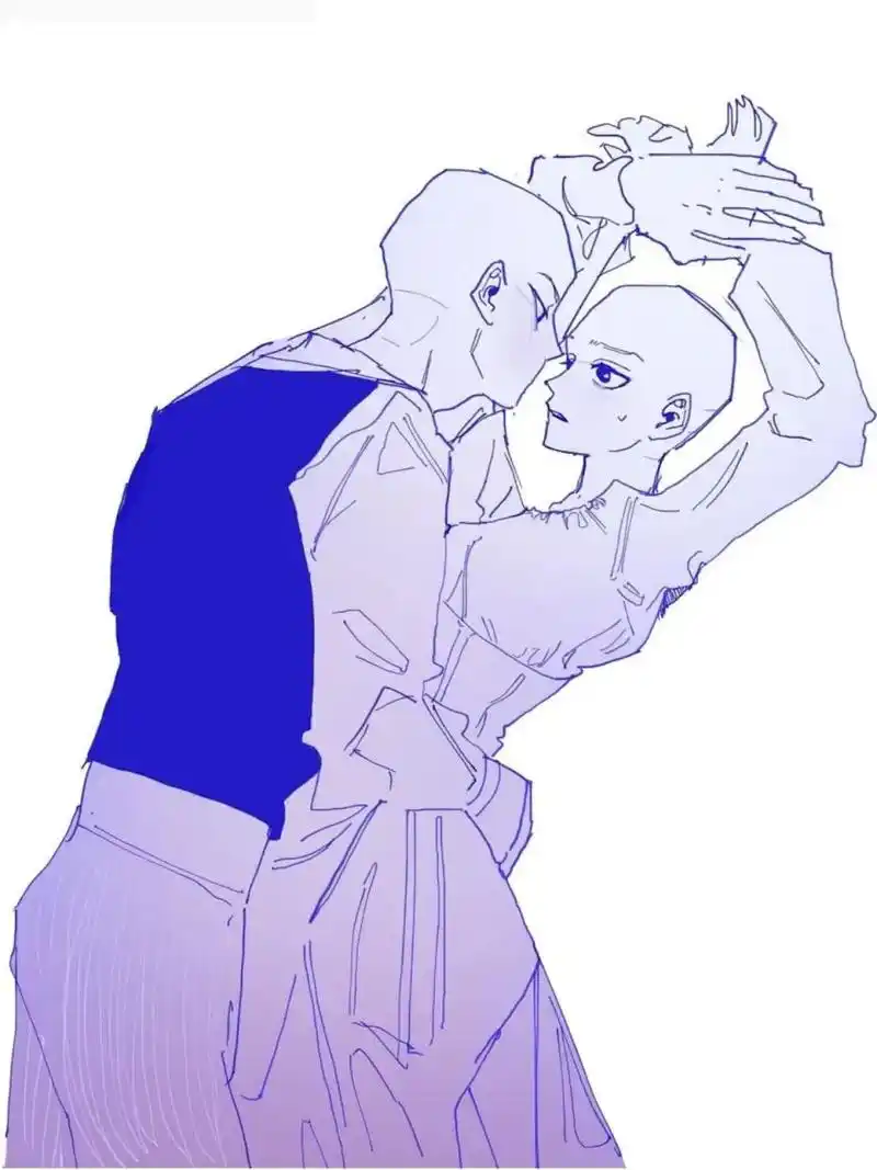 绘画96素材丨双人互动线稿素材7515 今天兔子91给大家继续