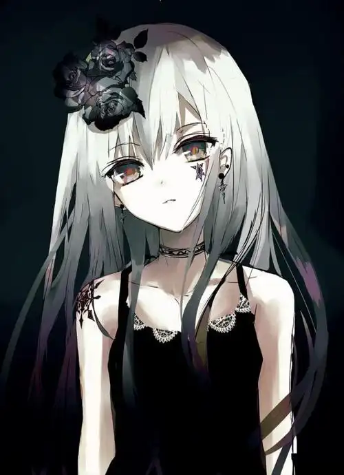 动漫少女暗黑霸气,动漫美女-图片大观-奇异网