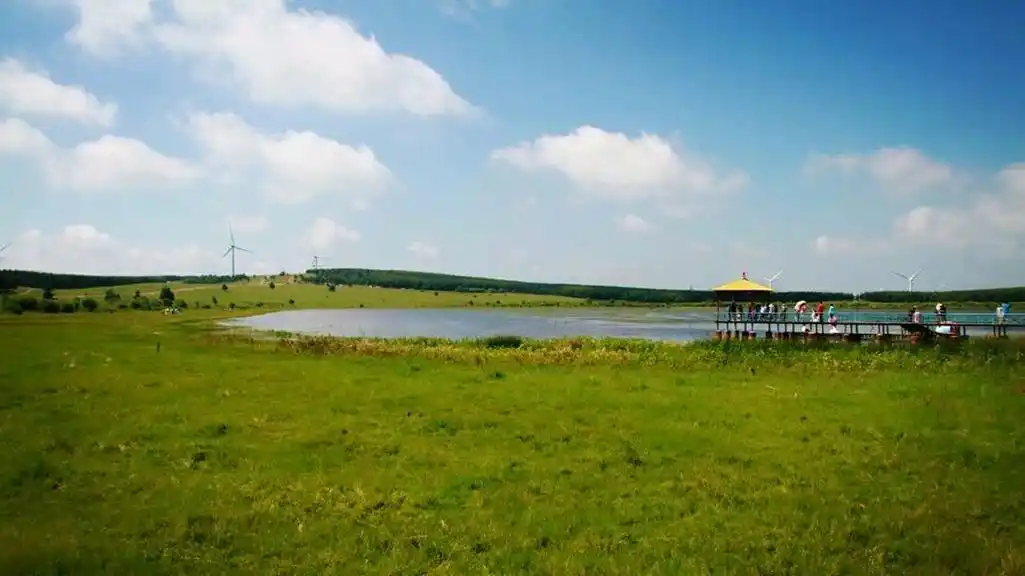 承德围场坝上御道口牧场月亮湖风景区:领略自然魅力的必游之地!