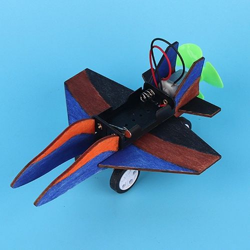 手工小制作儿童diy拼装模型木制益智科普玩具科学实验电动飞机类