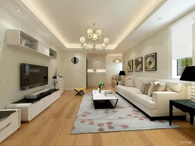 成园105平简约三室装修效果图_得意家居装修图库_得意家居网