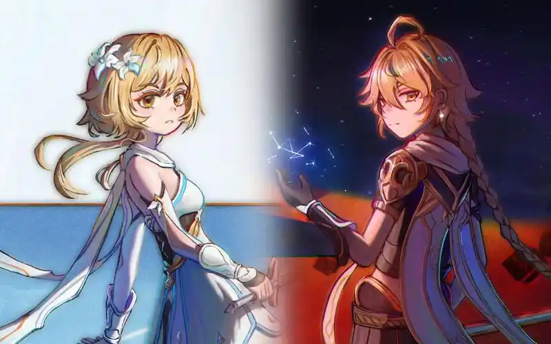 【绘画过程】30秒带你看完荧与空