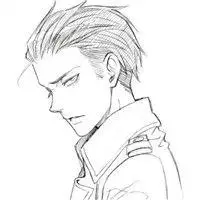 帅哥素描简笔画