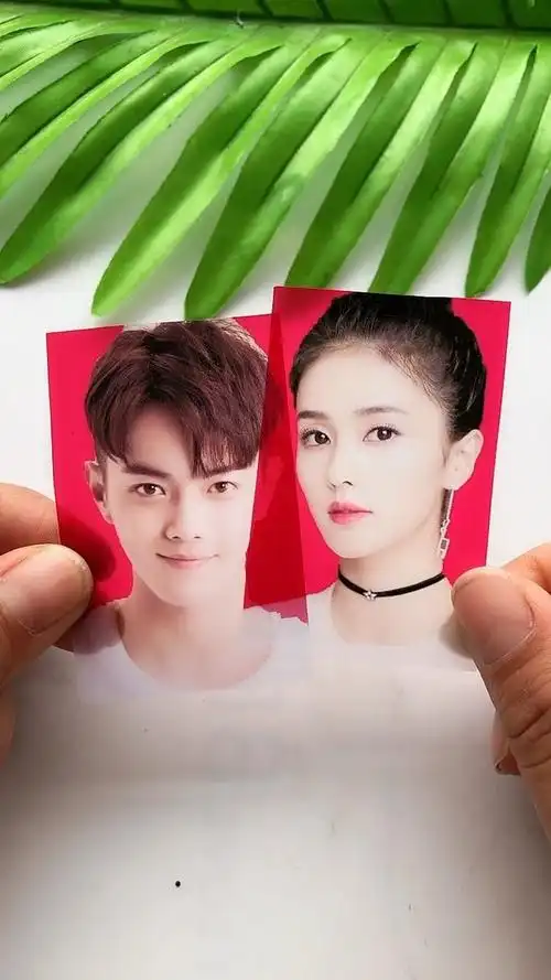 白鹿许凯的照片合起来就是他们未来宝宝出生的样子