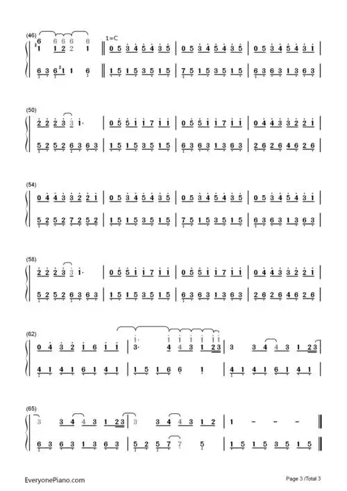 周杰伦《安静》的简谱