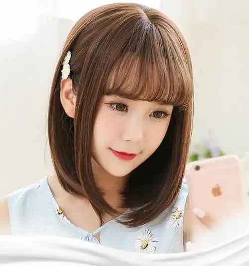 齐刘海发型图片大全 最新齐刘海图片