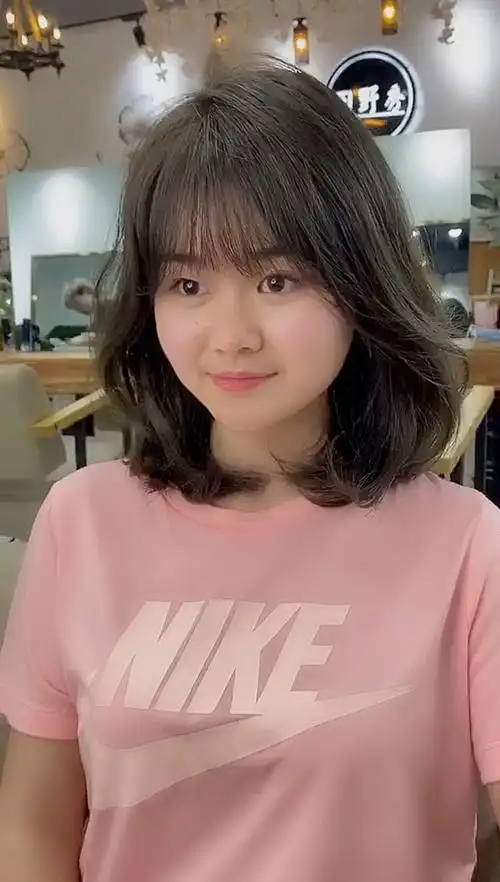 弧形刘海,提升气质甜美的风格!#发型