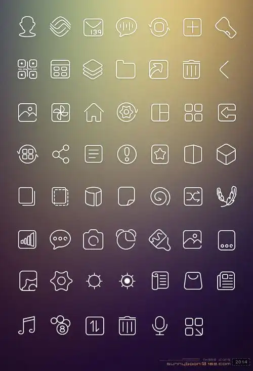 桌面主题系统的整套图标设计 sunnyboonguiiconios8
