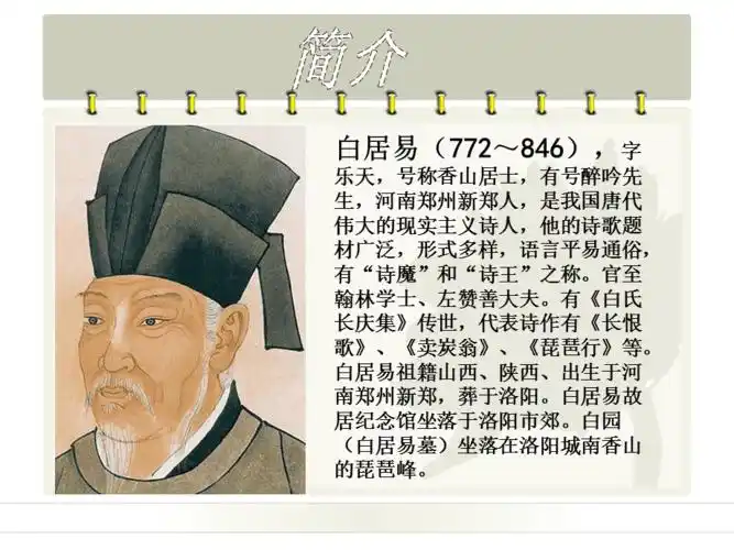 白居易生平及名篇赏析ppt文档资料