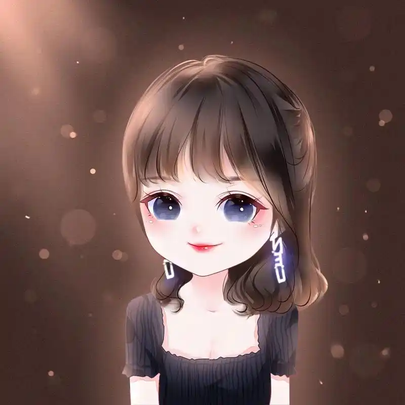 可爱女生漫画头像 💕送给自己的好运手绘头像,换个头像,让自己的运