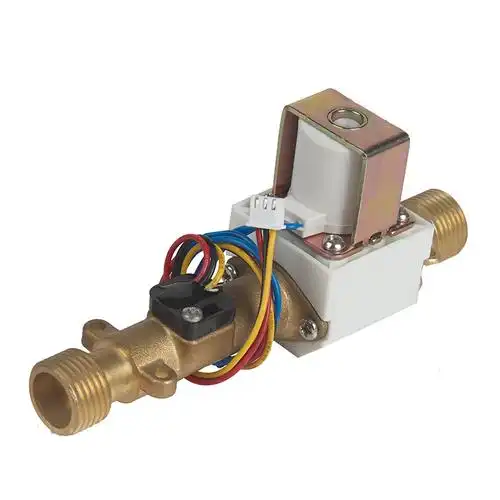 hs鸿辉直销涡轮式水控机校园ic刷卡机地暖器电磁阀流量计一体阀 hs135