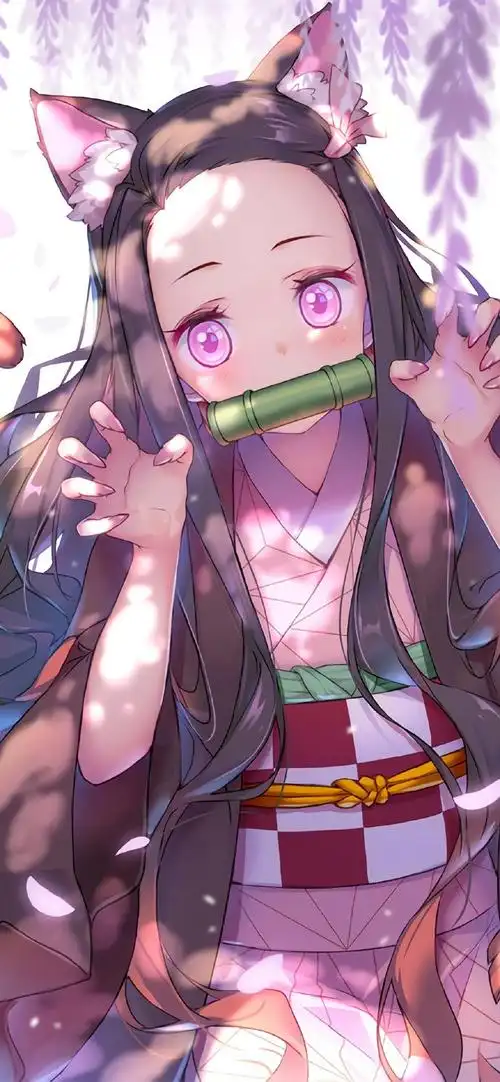 祢豆子鬼灭之刃动漫高清手机壁纸