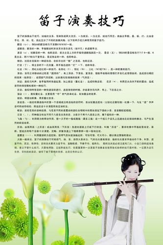 537海报印制海报展板素材281笛子演奏技巧 个性定制