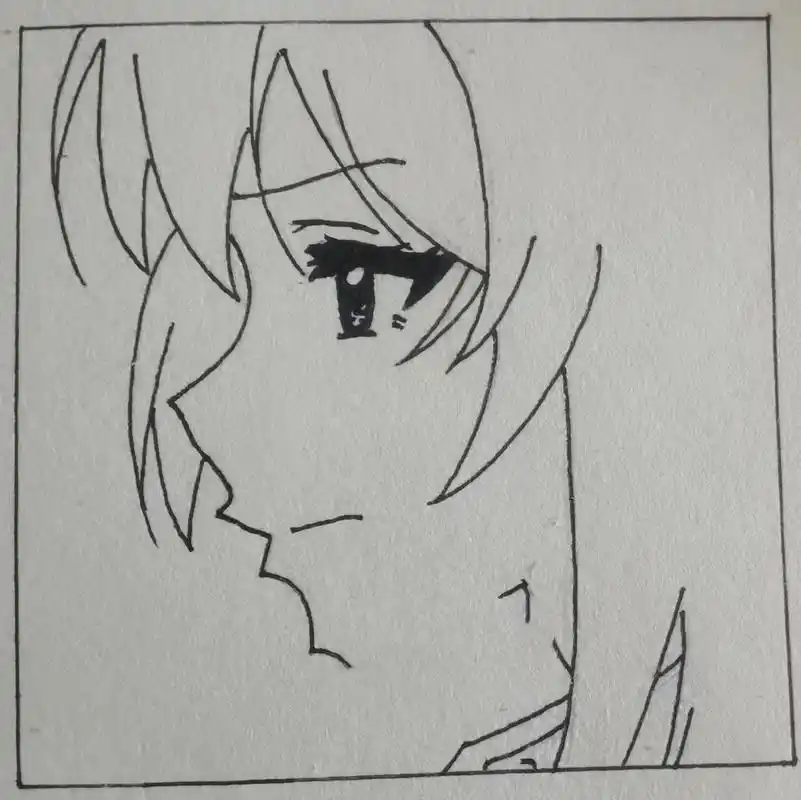 动漫人物简笔画教程 临摹 手残手残