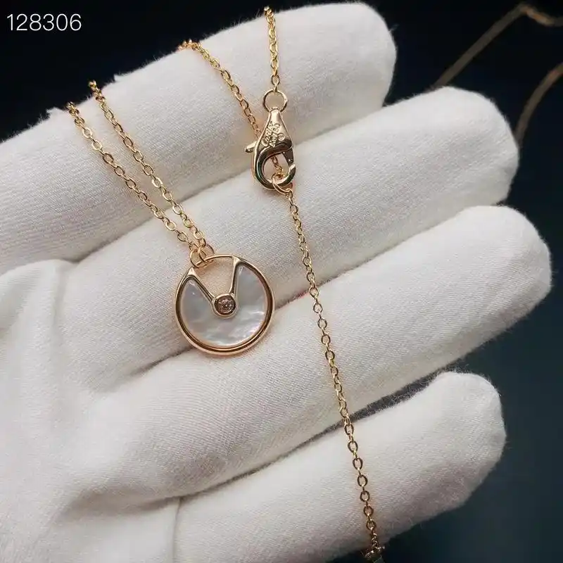 卡地亚.949494老卡家经典护身符项链 amulette  - 抖音