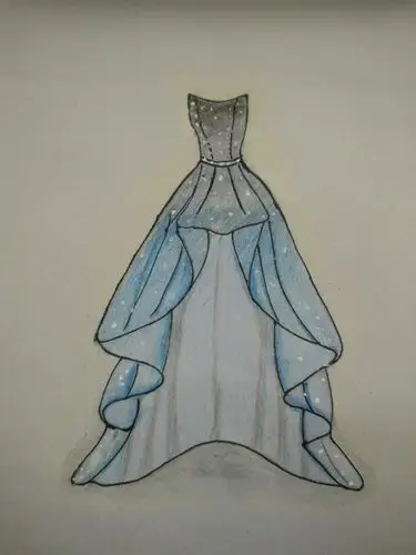 七年级服装色彩搭配学生部分作品展示