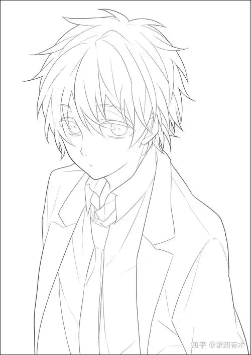 1000张二次元线稿图推荐 - 知乎