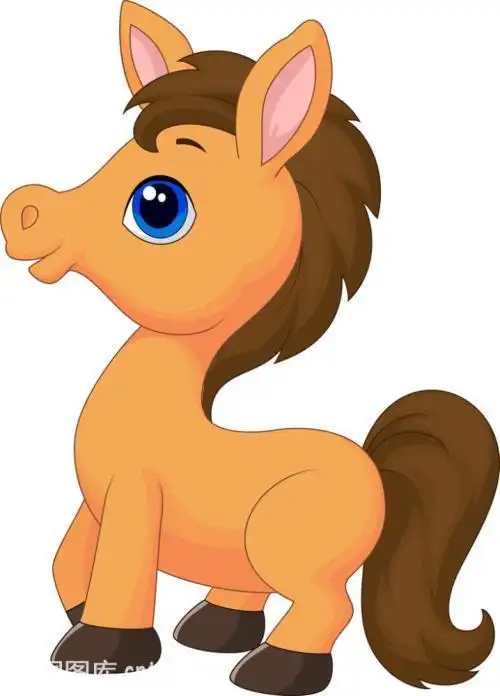 简笔画卡通马矢量图片卡通马矢量素材图片大全高清图