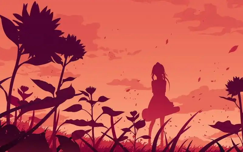 动漫一个人走的孤独背影,动漫人物-回车桌面