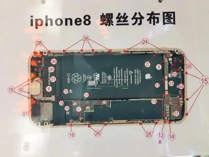 苹果零部件iphone6 6p 6splus螺丝全套苹果7p整套螺丝位置图7 苹果 x