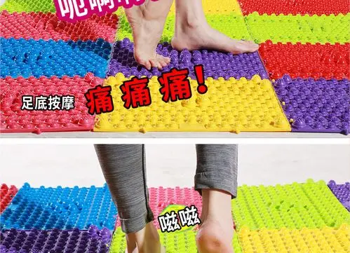 指压板足底按摩垫硬压趾板脚底按摩板蓝色