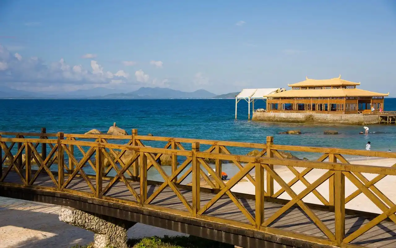 夏季清凉三亚蜈支洲岛唯美沙滩高清桌面壁纸(二)