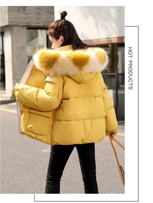 aemape新年战袍冬装棉服女2023年新款韩版时尚气质外套宽松棉衣小棉袄