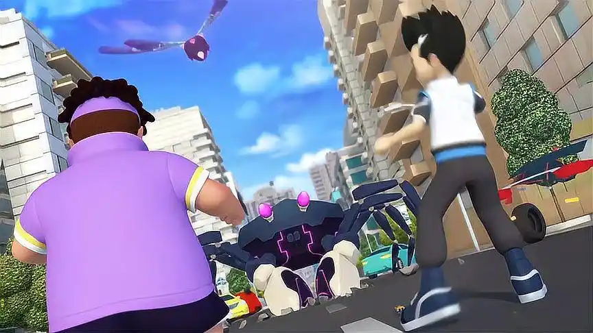 跳跃战士:搞事王突然出没,龙威和加卡赶到现场一起联手对付岩兽