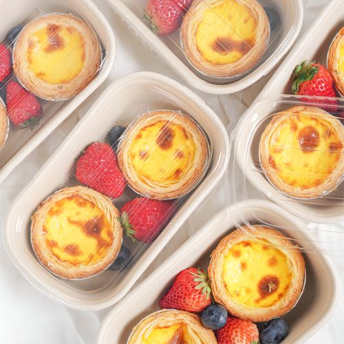 青团包装盒蛋挞打包盒子便当盒水果三明治烘焙蘸酱麻薯蛋糕外卖餐