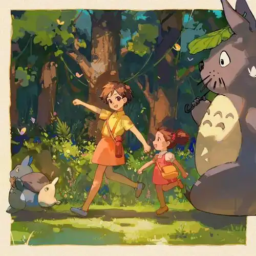 宫崎骏动漫插画